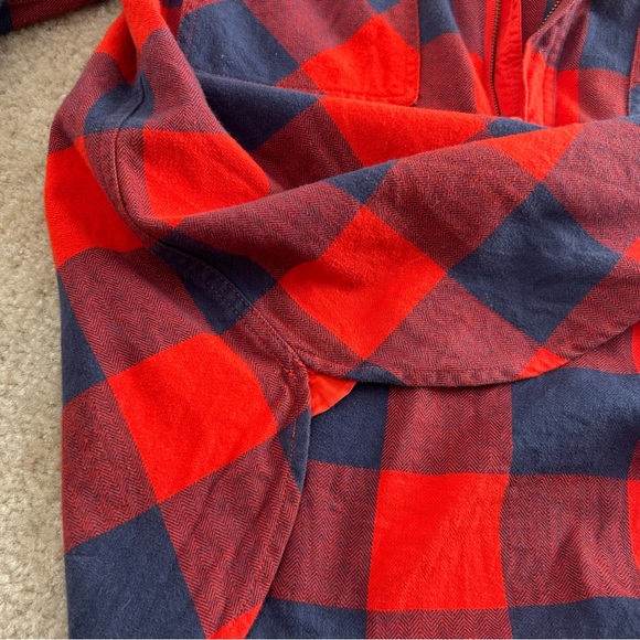 Navy/Red cotton half zip - Picture 3 of 7